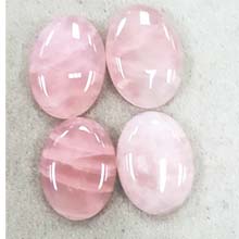 22X30 ROSE QUARTZ(4PCS/BAG)